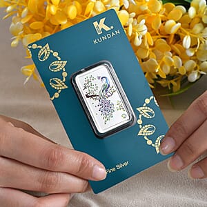 999.9 Fine Silver Peacock Bar (20 g) (Del. in 10-12 Days)