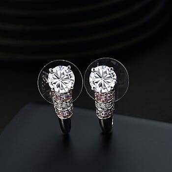 Moissanite & Pink Sapphire - Product card gallery slide 2 (10177704362297)