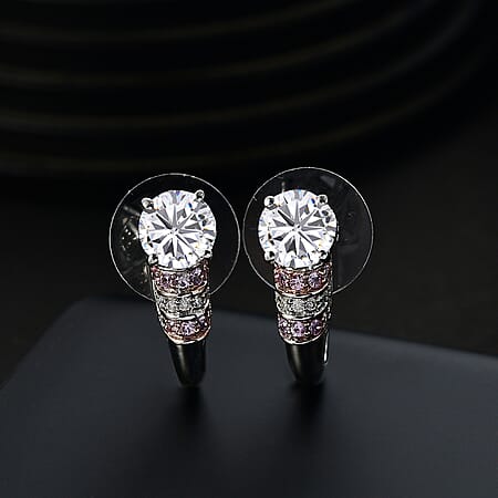 Moissanite & Pink Sapphire - Product card gallery slide 2 (10177704362297)
