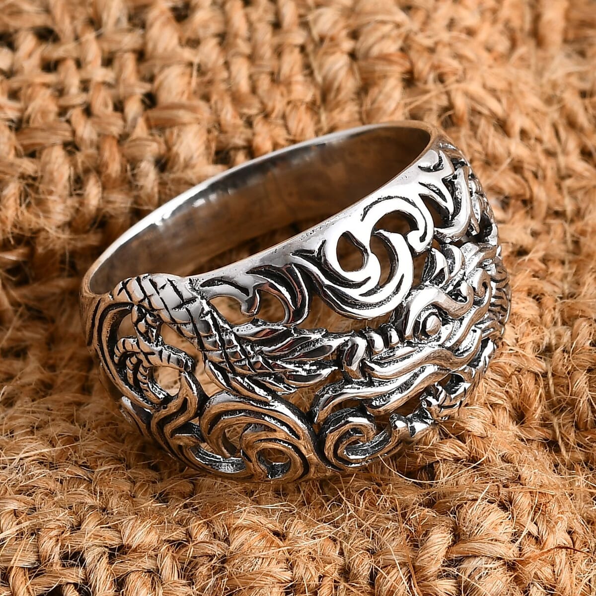Bali Legacy Sterling Silver Ring (Size 8.0) 5.48 Grams image number 1