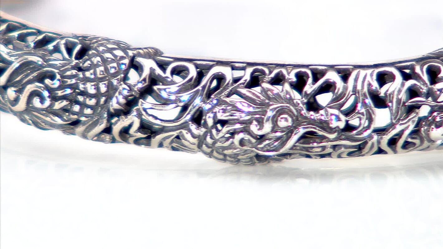 Bali Legacy Sterling Silver Bangle Bracelet (6.50 In) 27.54 Grams