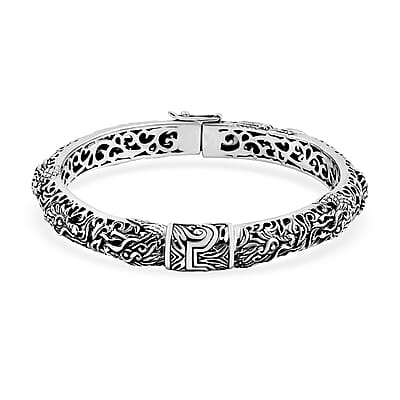 Bali Legacy Sterling Silver Bangle Bracelet (6.50 In) 27.54 Grams