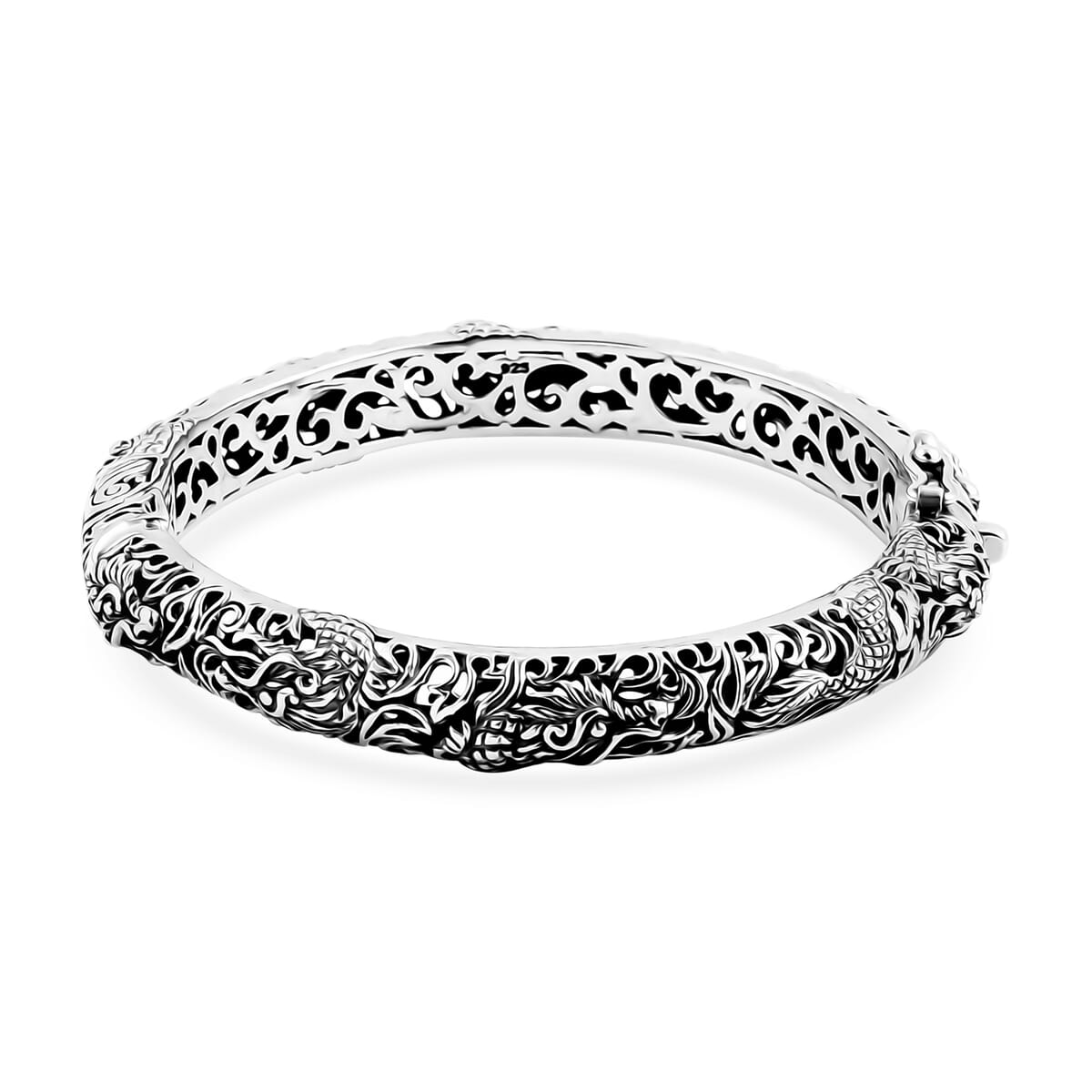 Bali Legacy Sterling Silver Bangle Bracelet (8.00 In) 33.98 Grams image number 0