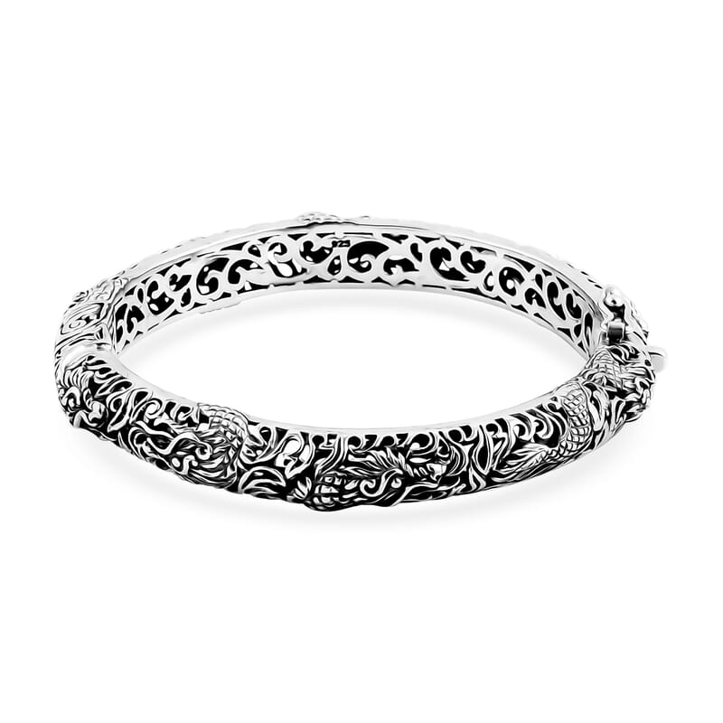 Bali Legacy Sterling Silver Bangle Bracelet (8.00 In) 33.98 Grams