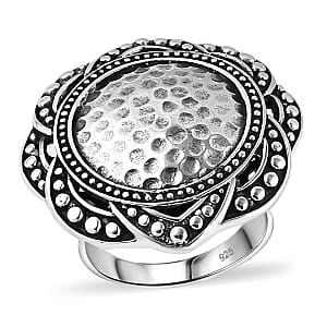 Bali Legacy Floral Ring in Sterling Silver (Size 10.0) 11.75 Grams