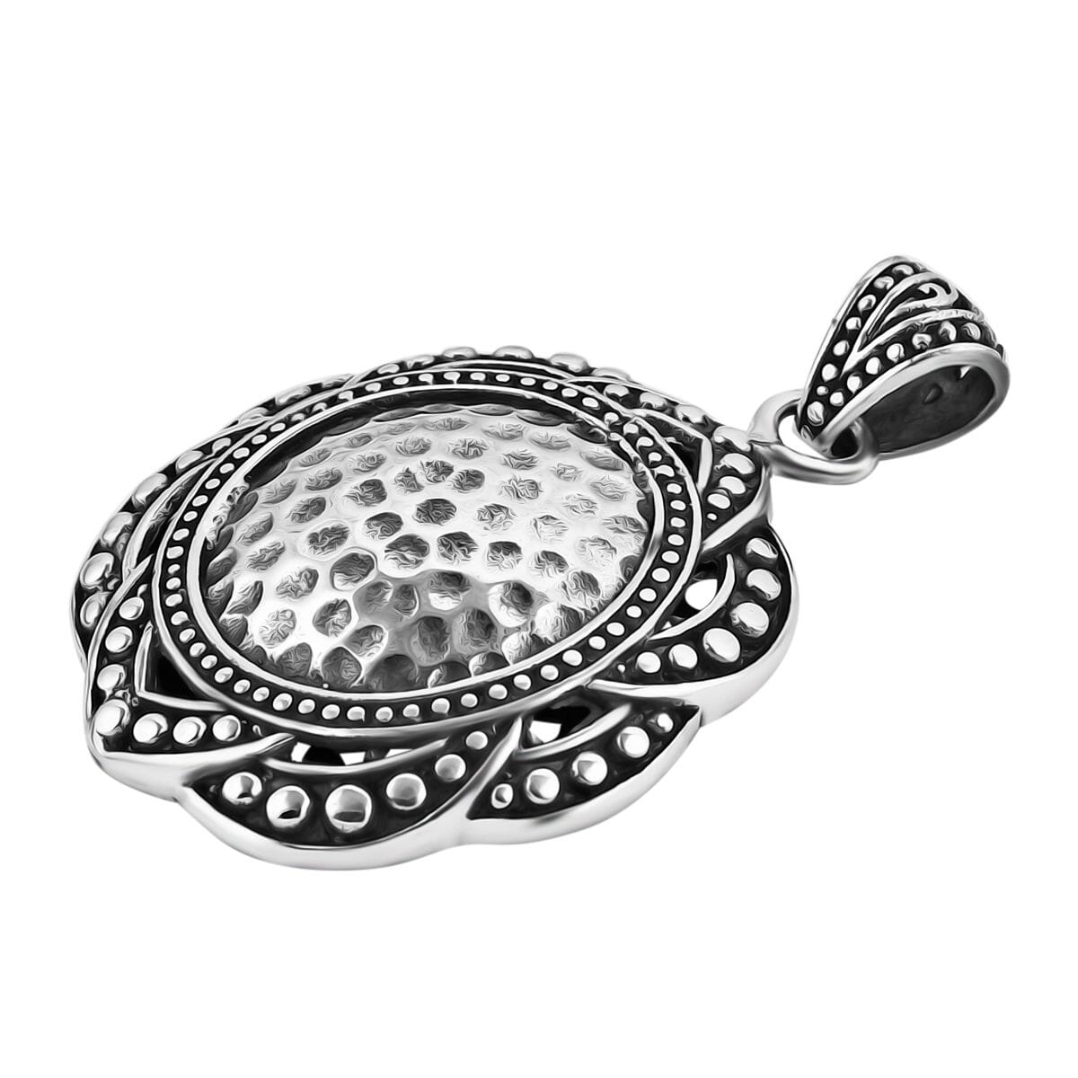 Bali Legacy Floral Pendant without Chain in Sterling Silver 9.70 Grams image number 3