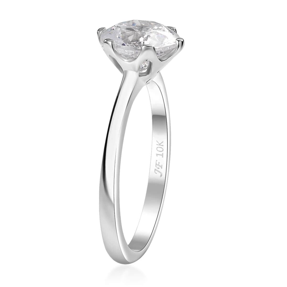 J Francis Embellished with Zirconia by Swarovski 3.35 ctw Solitaire Ring in 10K White Gold (Size 10.5) image number 3