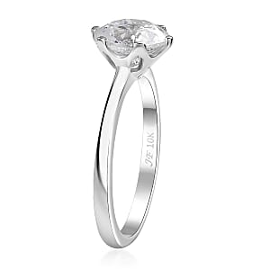 J Francis Zirconia by Swarovski Solitaire Ring in 10K White Gold 3.35 ctw (Size 11.0)
