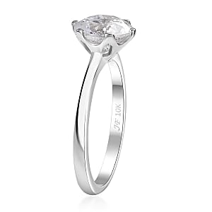 J Francis Zirconia by Swarovski Solitaire Ring in 10K White Gold 3.35 ctw (Size 9.0)