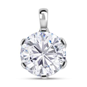 J Francis Embellished with Zirconia by Swarovski 3.35 ctw Solitaire Pendant in 10K White Gold