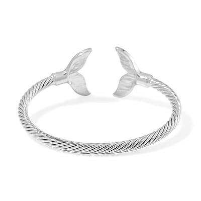 Abalone Shell Cuff Bracelet in Silvertone (7.50 In)