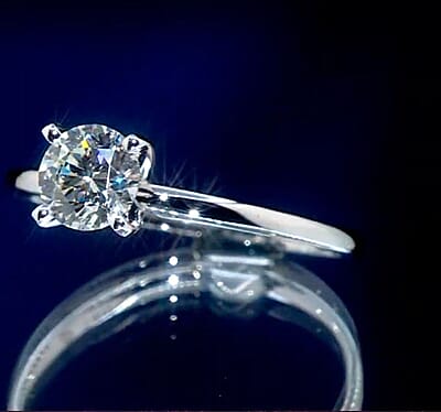 GSI Certificate SI2 White Diamond 0.70 ctw Ring in 14K White Gold (Size 10.0)