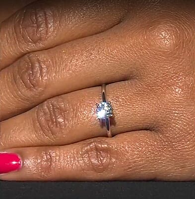 GSI Certificate SI2 White Diamond 0.70 ctw Ring in 14K White Gold (Size 10.0)