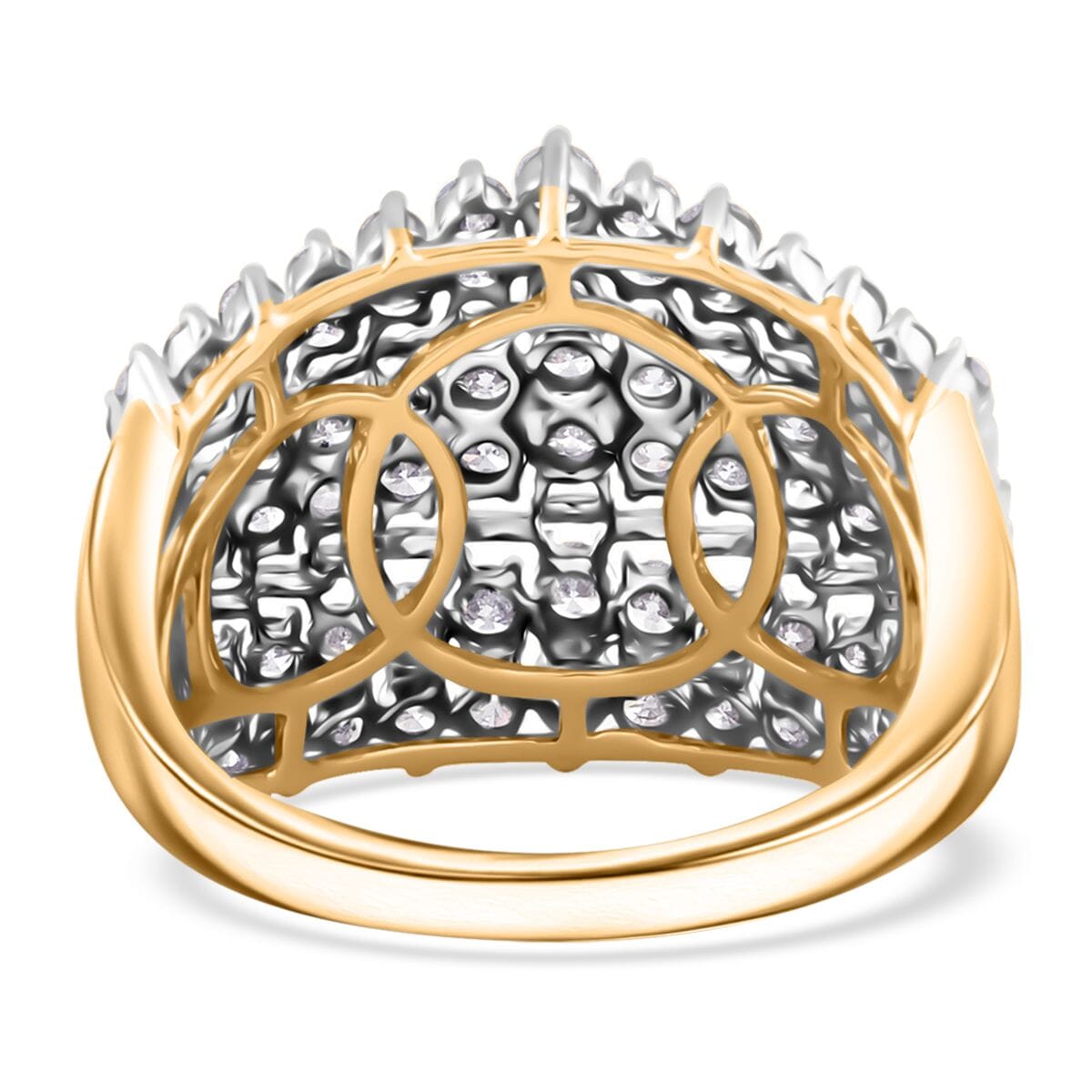 10K Yellow Gold Diamond (G-H, I3) Ring (Size 7.5) (5.60 g) 2.00 ctw image number 4