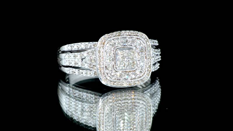NY Closeout Deal White Diamond Ring in Sterling Silver (Size 6.0) 0.50 ctw