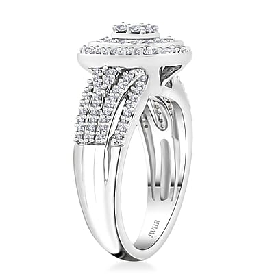 White Diamond 0.50 ctw Ring in Sterling Silver (Size 7.0)