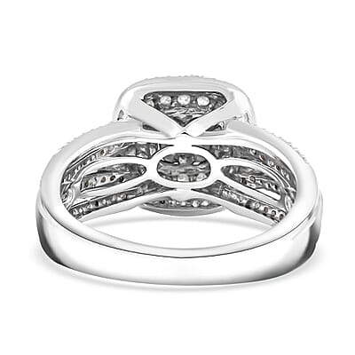 White Diamond 0.50 ctw Ring in Sterling Silver (Size 7.0)