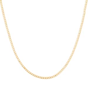 Cuban Chain Necklace in 14K Yellow Gold 22 Inches 2 Grams