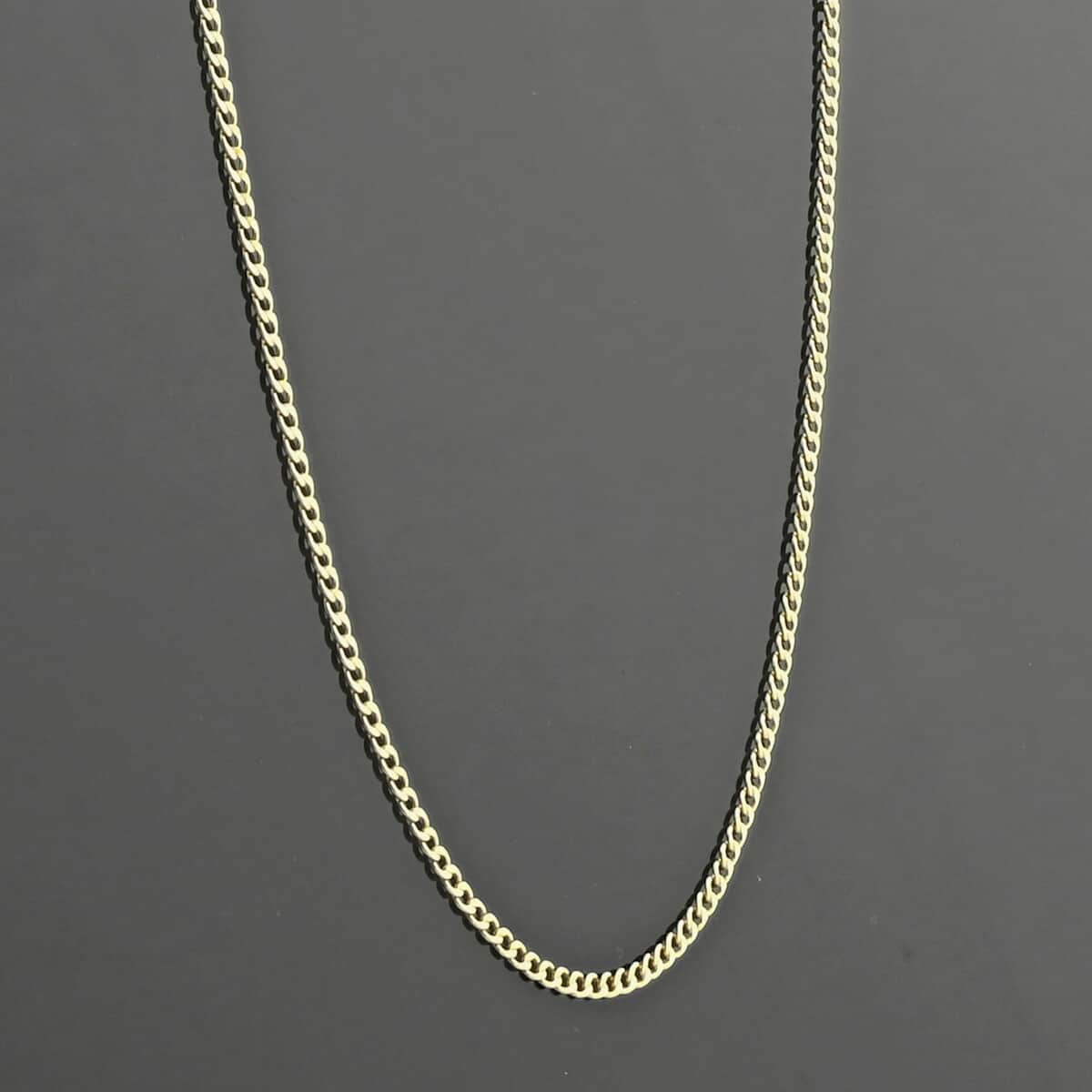 Cuban Chain Necklace in 14K Yellow Gold 22 Inches 2 Grams image number 1