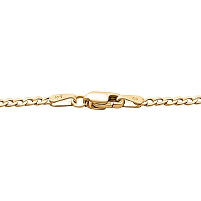 Cuban Chain Necklace in 14K Yellow Gold 24 Inches 2.20 Grams