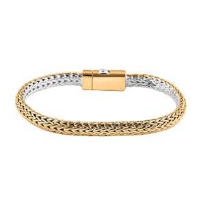 Bali Legacy Tulang Naga Chain Bracelet in 22K Vermeil YG Over and Sterling Silver (6.50 In) 24.30 Grams