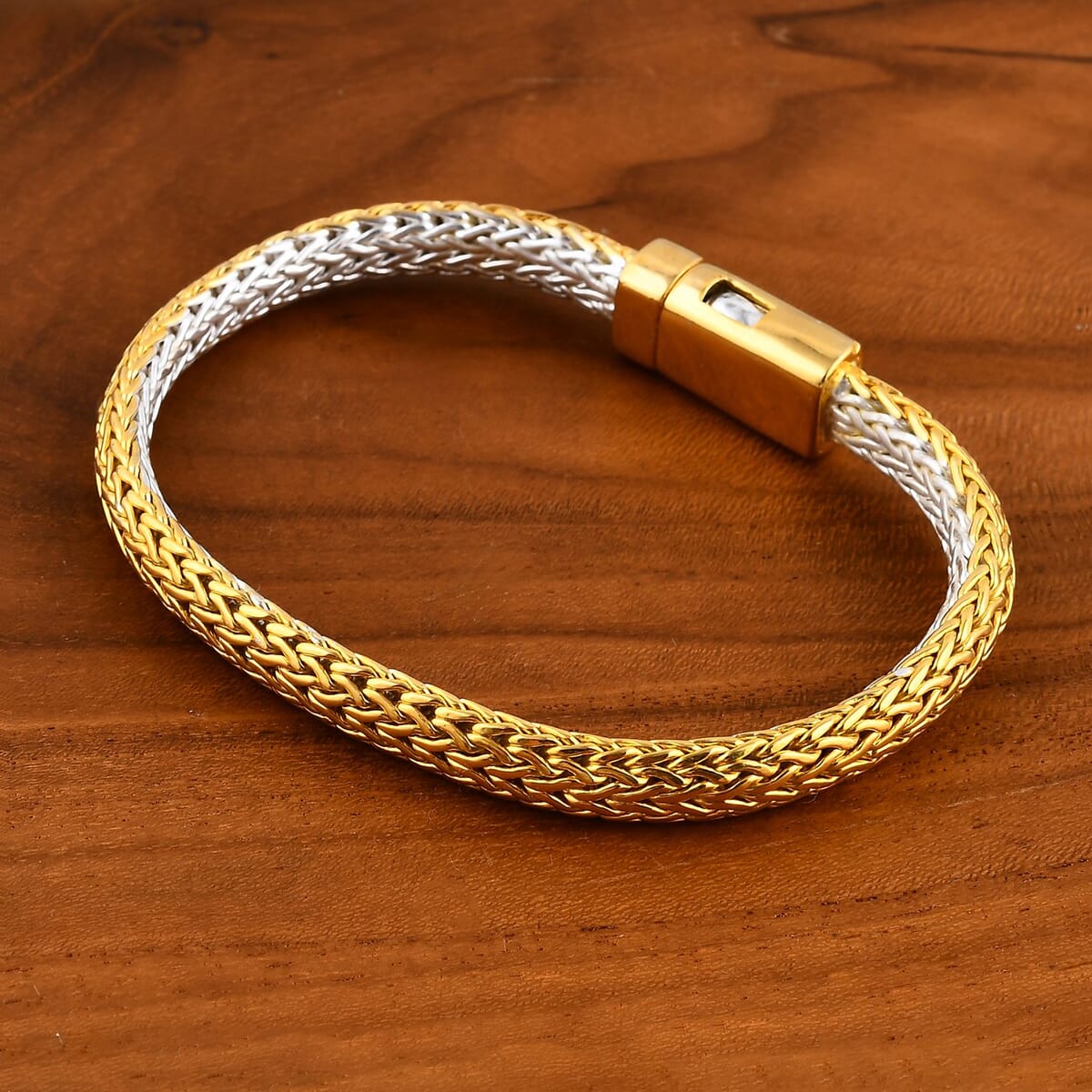 Bali Legacy Tulang Naga Chain Bracelet in 22K Vermeil YG Over and Sterling Silver (7.25 In) 27.10 Grams image number 1