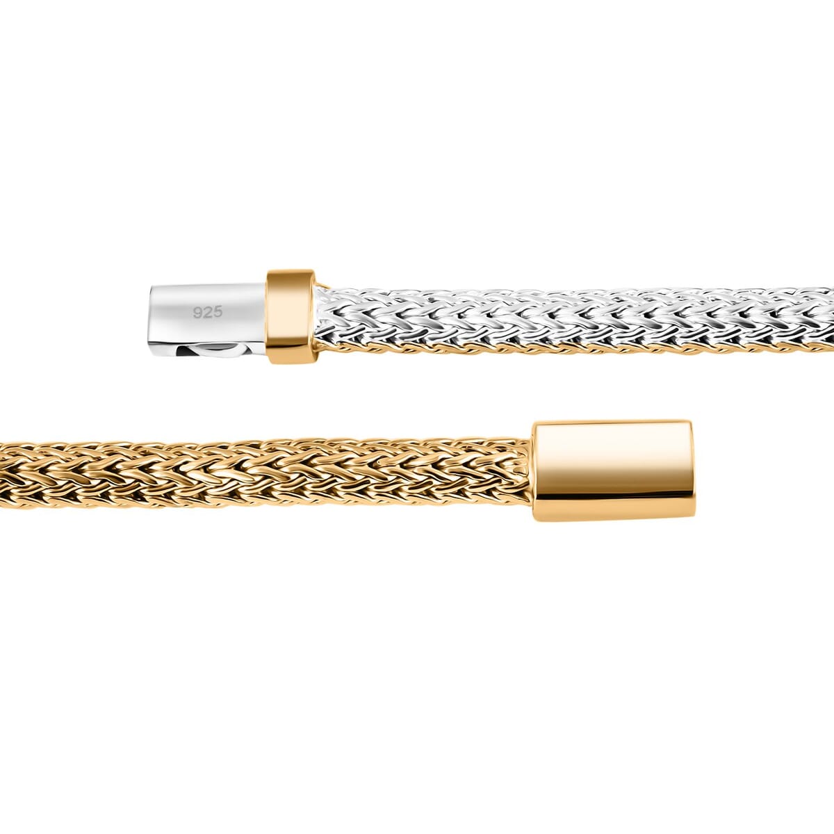Bali Legacy Tulang Naga Chain Bracelet in 22K Vermeil YG Over and Sterling Silver (7.25 In) 27.10 Grams image number 4