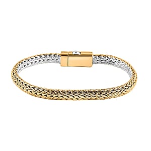 Bali Legacy Tulang Naga Chain Bracelet in 22K Vermeil YG Over and Sterling Silver (8.00 In) 28.65 Grams