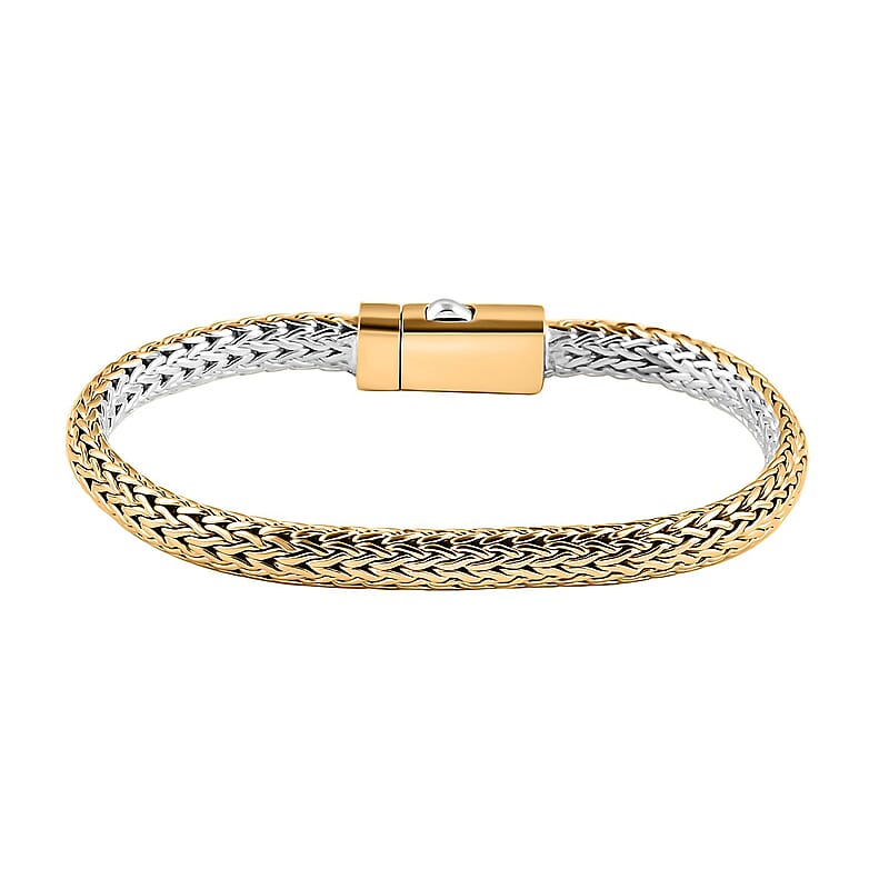 Bali Legacy Tulang Naga Chain Bracelet in 22K Vermeil YG Over and Sterling Silver (8.00 In) 28.65 Grams