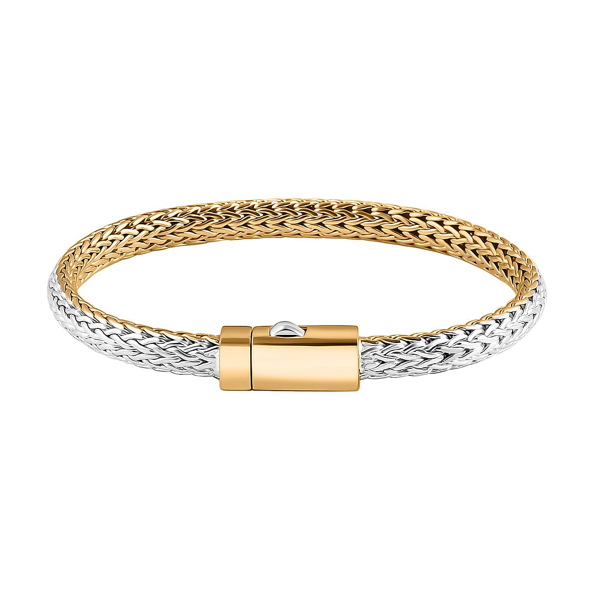 Bali Legacy Tulang Naga Chain Bracelet in 22K Vermeil YG Over and Sterling Silver (8.00 In) 28.65 Grams image number 3