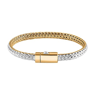 Bali Legacy Tulang Naga Chain Bracelet in 22K Vermeil YG Over and Sterling Silver (8.00 In) 28.65 Grams
