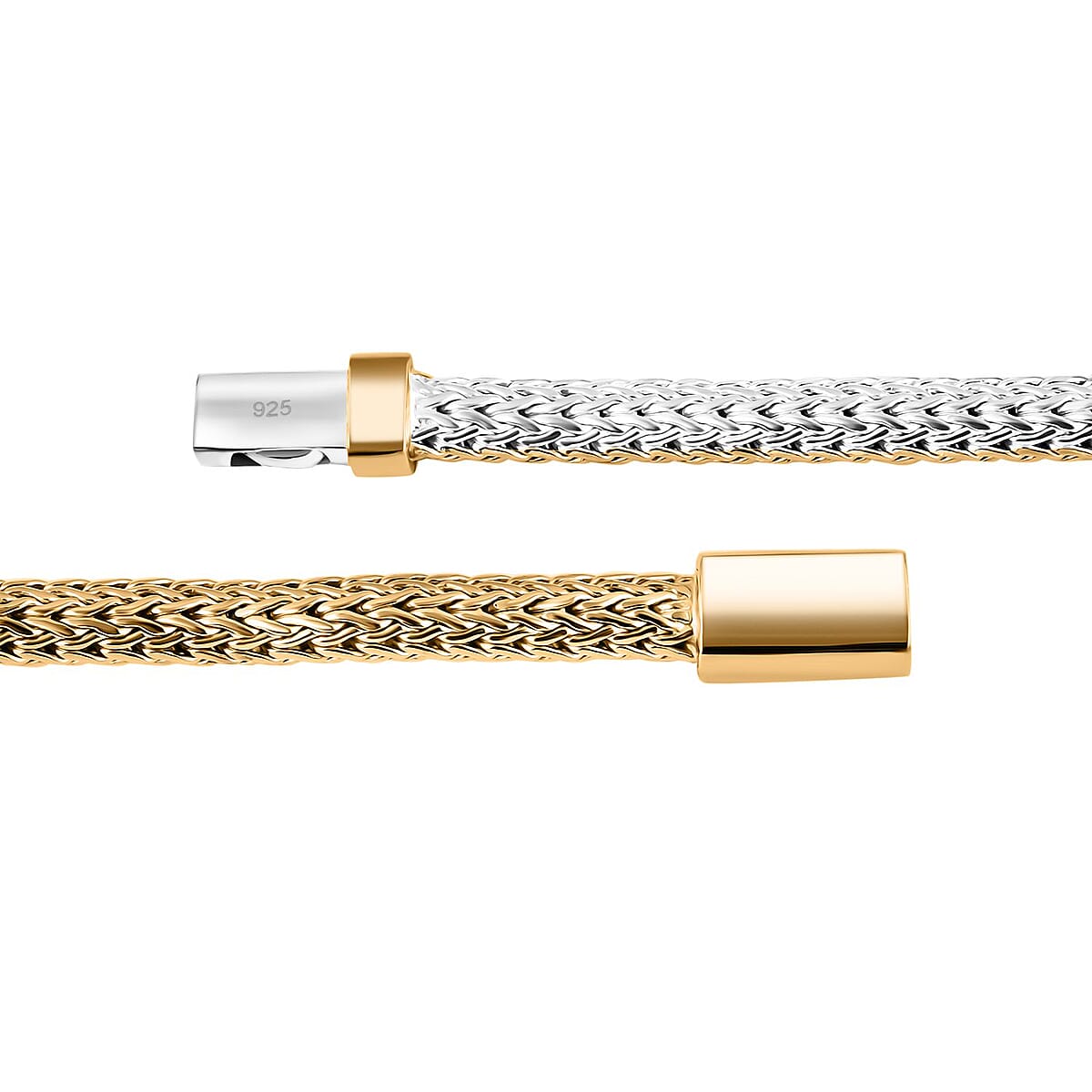 Bali Legacy Tulang Naga Chain Bracelet in 22K Vermeil YG Over and Sterling Silver (8.00 In) 28.65 Grams image number 4