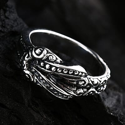 Bali Legacy Filigree with Rawa Texture Knot Ring in Sterling Silver (Size 10.0) 5.85 Grams