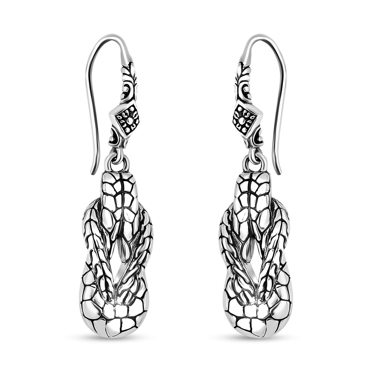 Bali Legacy Tulang Naga with Pebble Knot Earrings in Sterling Silver 8 Grams image number 0