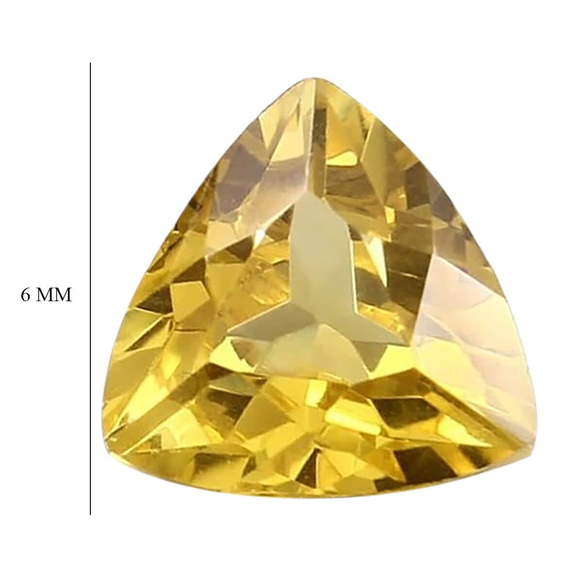 AAAA Yellow Sapphire (Trl 6 mm) 1.00 ctw image number 3