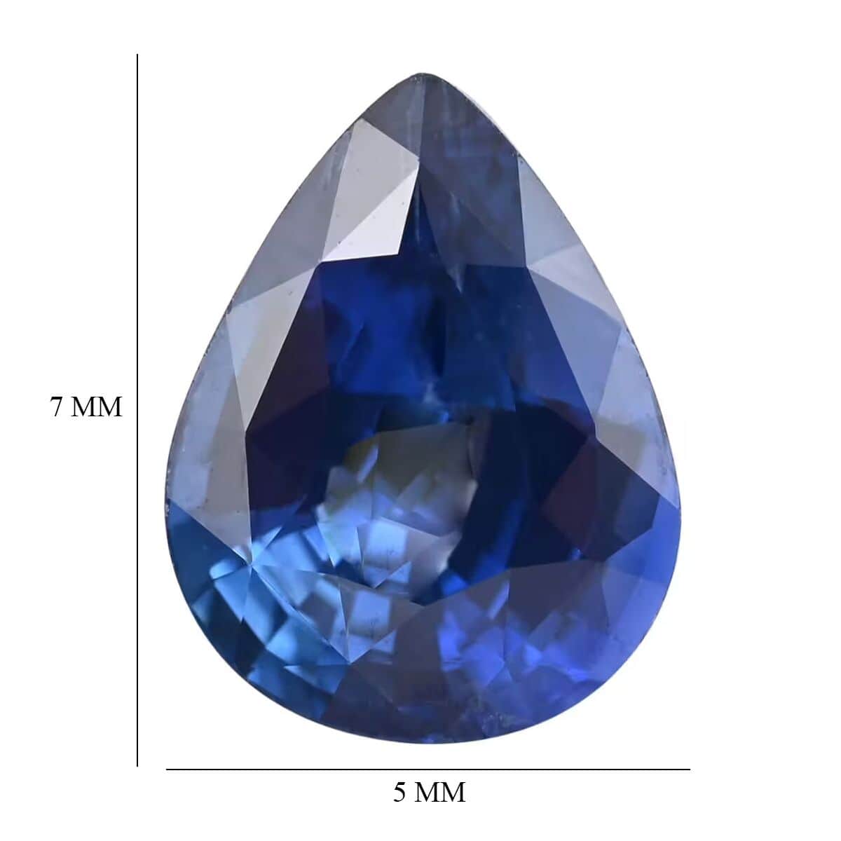 AAAA Ceylon Blue Sapphire (Pear 7x5 mm) 0.80 ctw image number 4