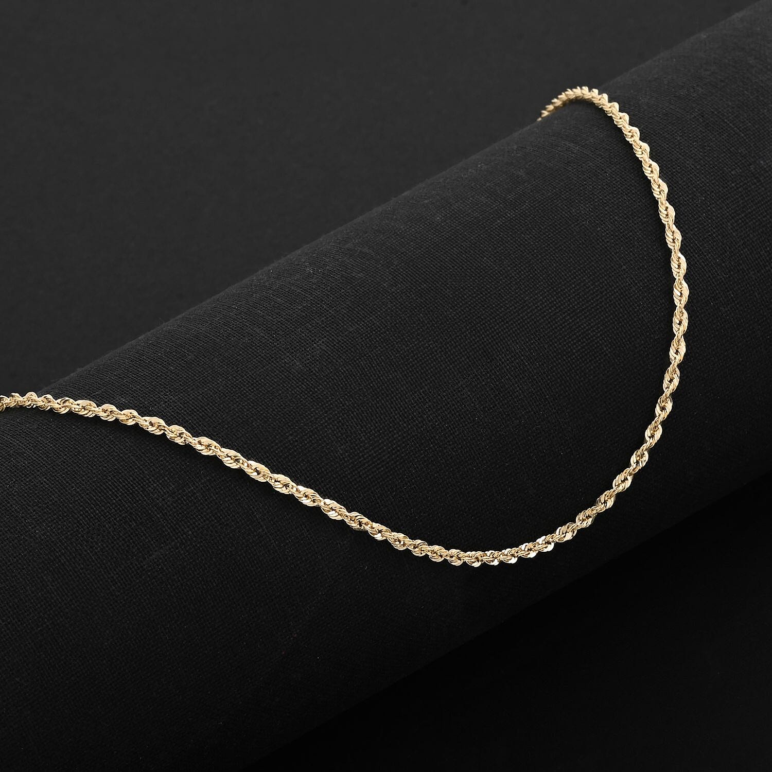 1.9mm Superlight Extra Shiny Chain Necklace in 10K Yellow Gold 22 Inches 1.8 Grams