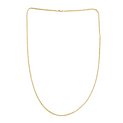 1.9mm Superlight Extra Shiny Chain Necklace in 10K Yellow Gold 22 Inches 1.8 Grams