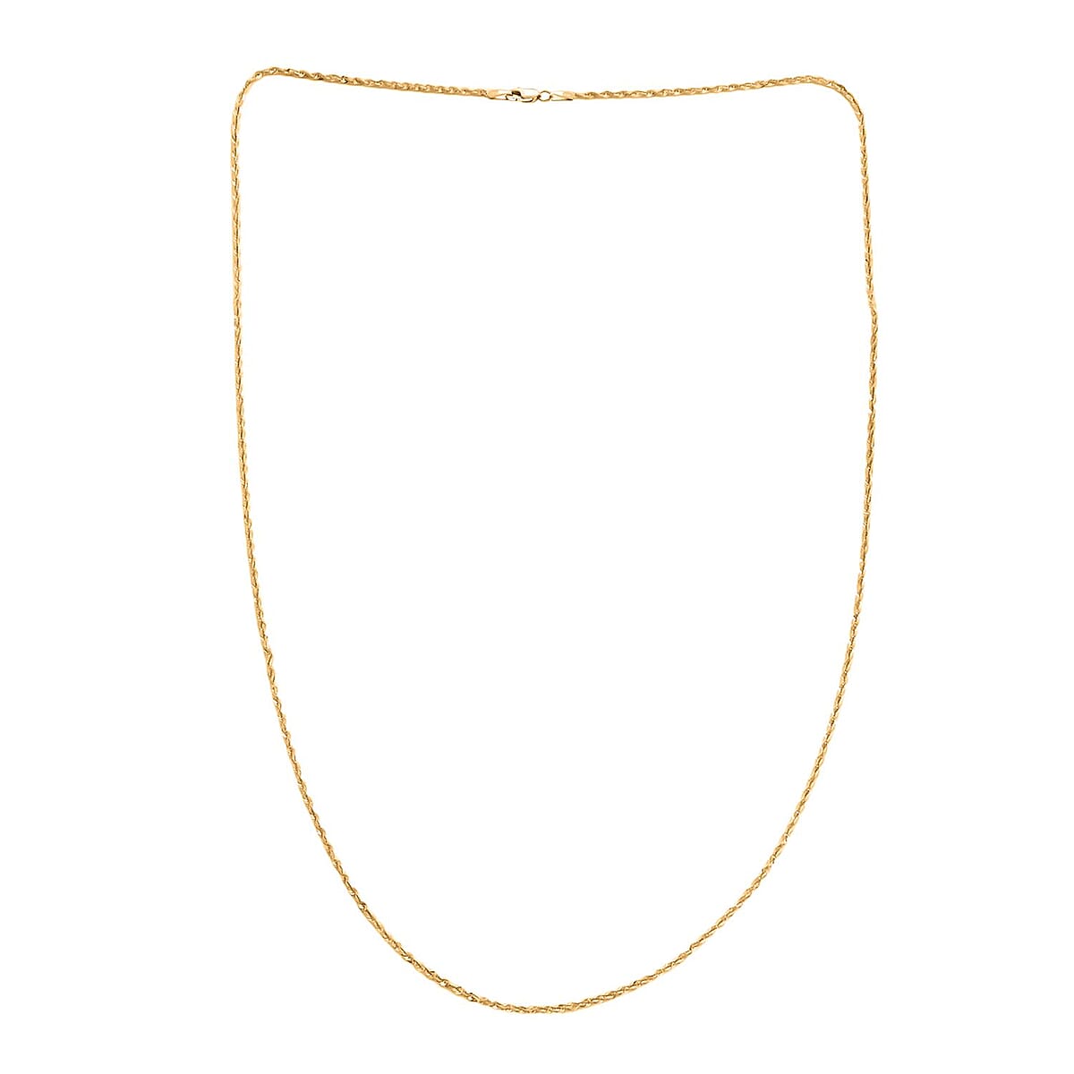 1.9mm Superlight Extra Shiny Chain Necklace in 10K Yellow Gold 26 Inches 2 Grams image number 4