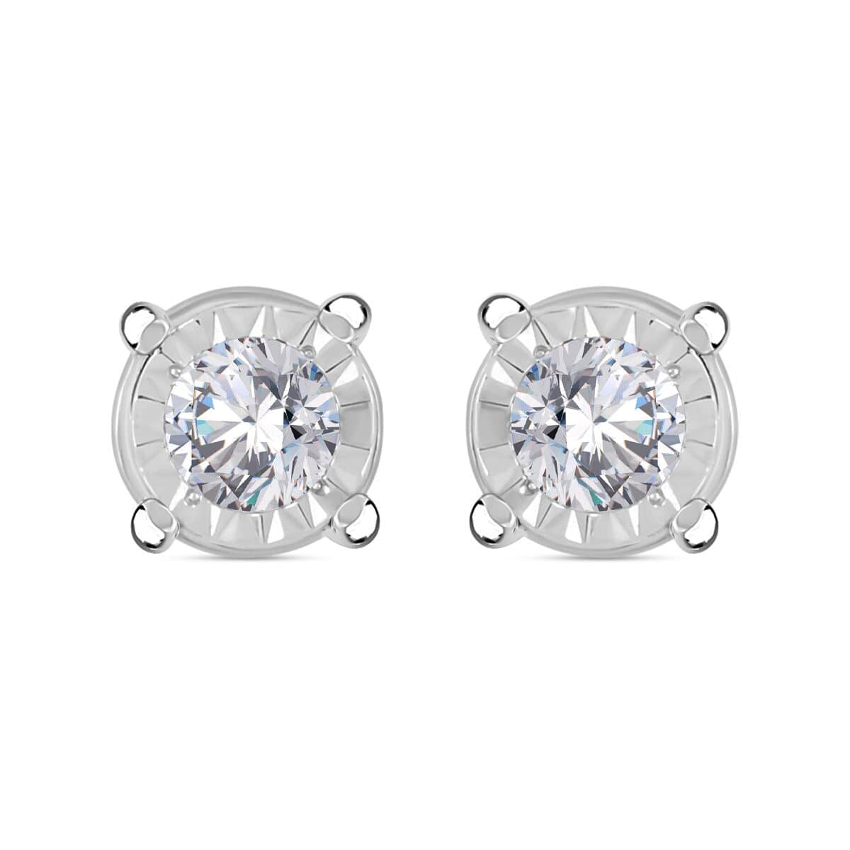 I2-I3 Diamond 1.50 ctw Earrings in 14K White Gold image number 0