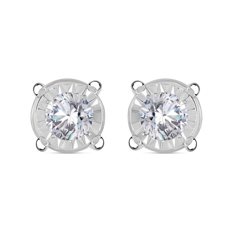 I2-I3 Diamond 1.50 ctw Earrings in 14K White Gold