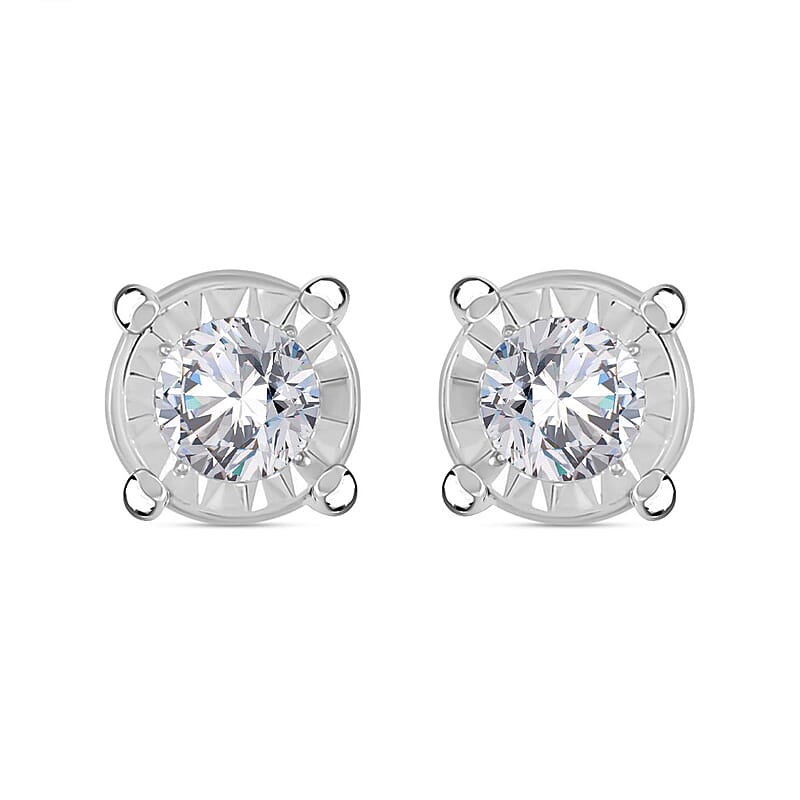 I2-I3 Diamond 1.50 ctw Earrings in 14K White Gold