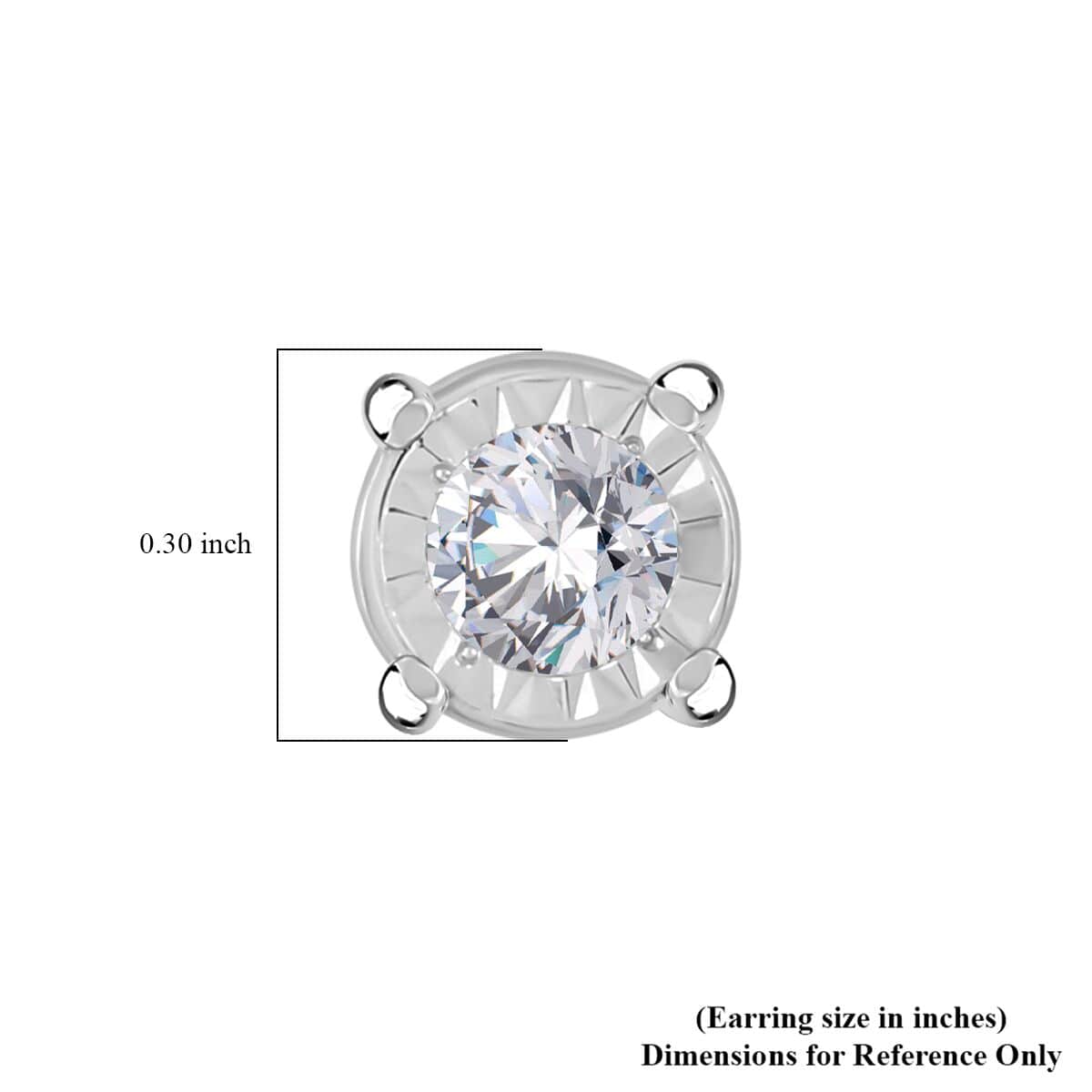 I2-I3 Diamond 1.50 ctw Earrings in 14K White Gold image number 4