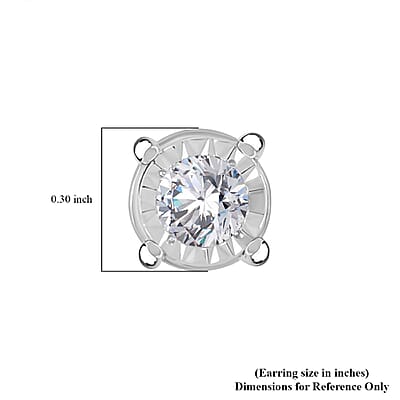 I2-I3 Diamond 1.50 ctw Earrings in 14K White Gold