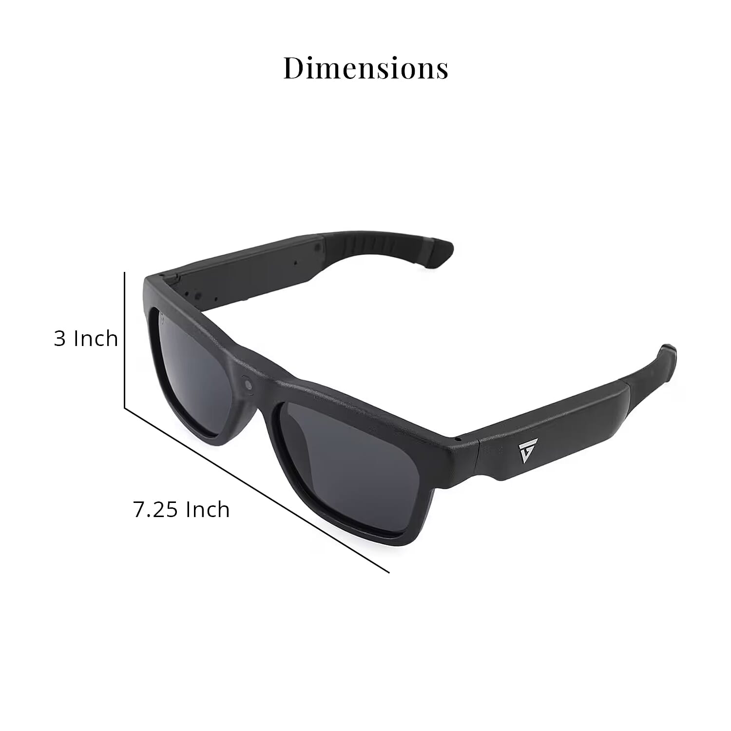 Go Vision Royale HD Video Recording Sunglasses with Auto Focus (8MP, 1920x1080p,30FPS) -Black