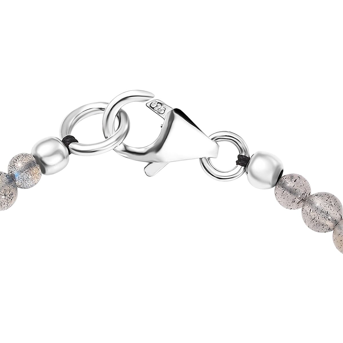 D'Joy Table Mountain Shadowkite and Malagasy Labradorite 16.65 ctw Bracelet in Platinum Over Sterling Silver (6.50 In) image number 3