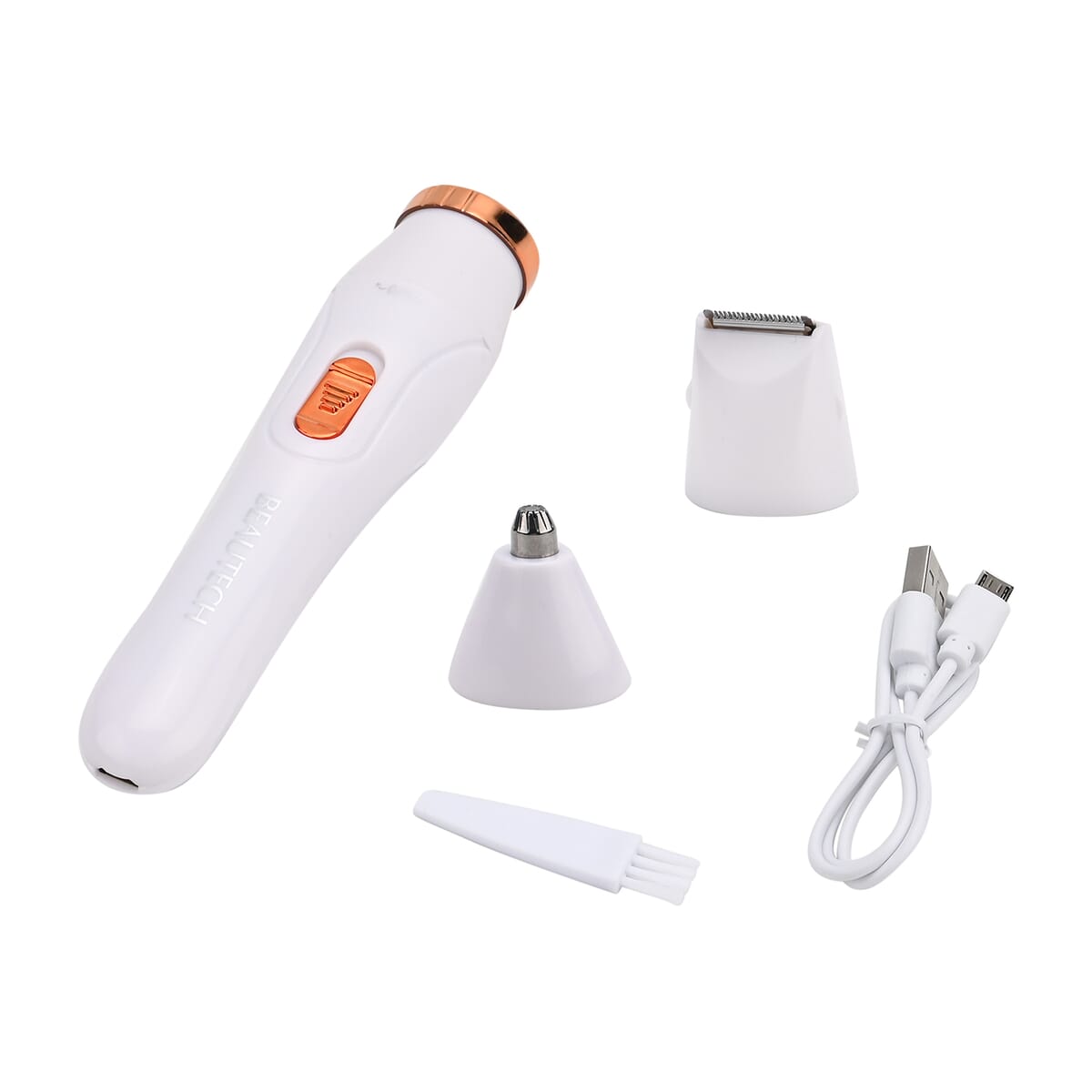 Beautech 3-in-1 Rechargeable Hair Removal Device with 3 Replacement Heads- White image number 4