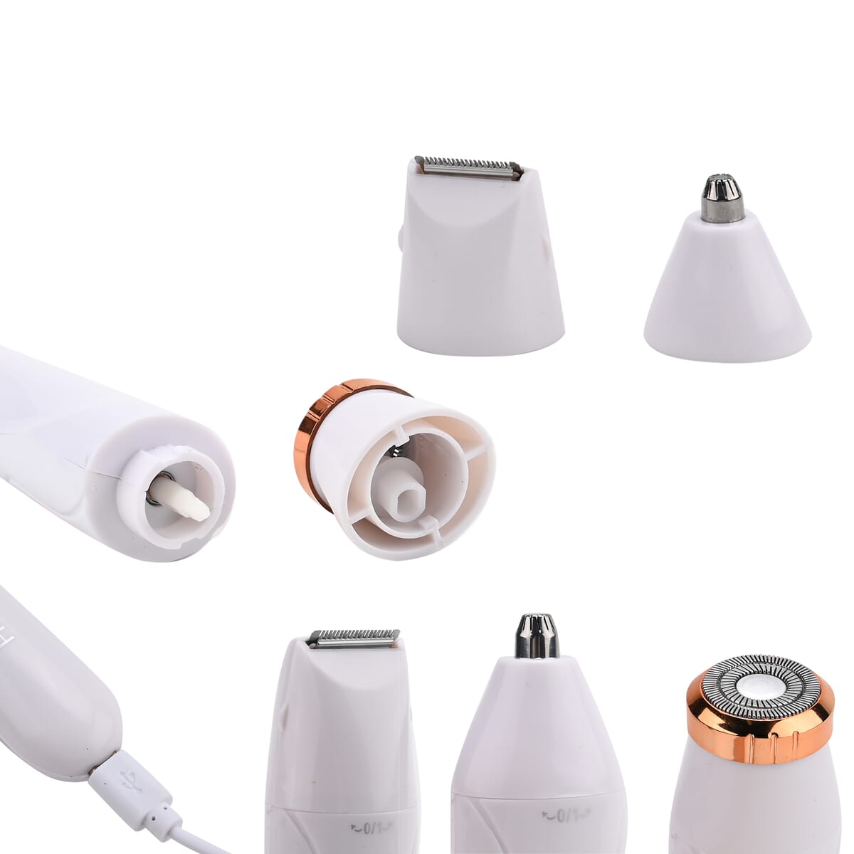 Beautech 3-in-1 Rechargeable Hair Removal Device with 3 Replacement Heads- White image number 5