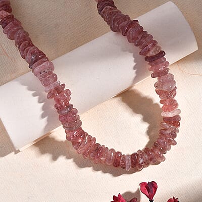 Tanzanian Natronite 362.00 ctw Necklace 20 Inches in Stainless Steel