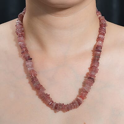 Tanzanian Natronite 362.00 ctw Necklace 20 Inches in Stainless Steel